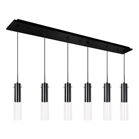 Kuzco Lighting Lena 42" Wide Linear Chandelier Black