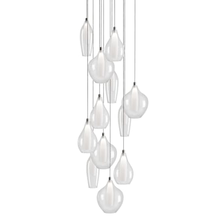 Kuzco Lighting Victoria 12 Light 19" Wide LED Suspension Multi Light Pendant Chrome