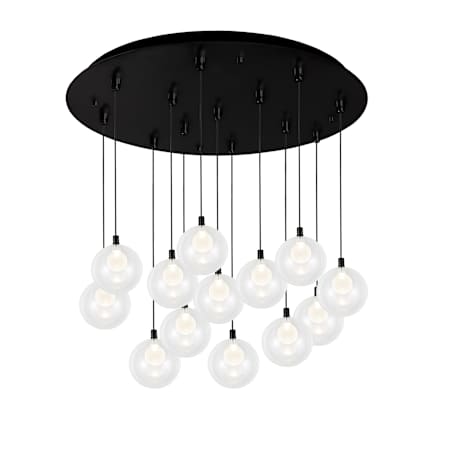 Kuzco Lighting Bolla 26" Wide Globe Chandelier Black