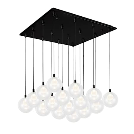 Kuzco Lighting Bolla 21" Wide Globe Chandelier Black