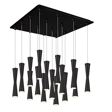 Kuzco Lighting Robson 20" Wide Lantern Chandelier Black