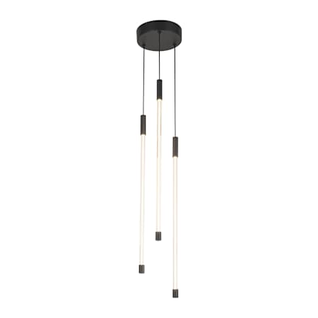 Kuzco Lighting Motif 21" Tall 3000K LED Suspension Multi Pendant Light Black