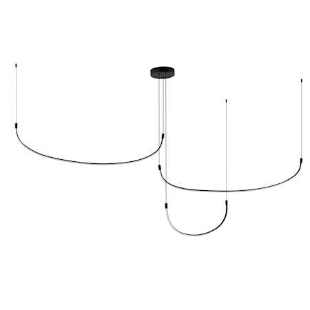 Kuzco Lighting Talis 71" Wide LED Suspension Linear Pendant Black