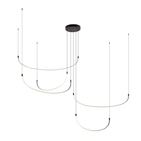 Kuzco Lighting Talis 91" Wide LED Suspension Linear Pendant Black