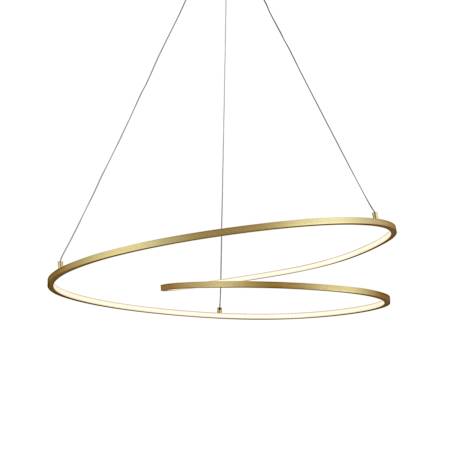 Kuzco Lighting Twist 32" Wide LED Abstract Chandelier Antique Brass