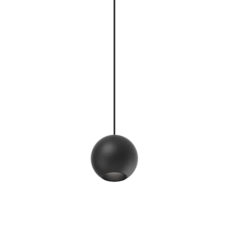 Kuzco Lighting Exo 2" Wide LED Mini Pendant Black