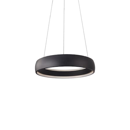 Kuzco Lighting Halo 23" Wide LED Drum Chandelier Black