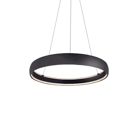 Kuzco Lighting Halo 35" Wide LED Drum Chandelier Black