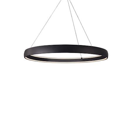Kuzco Lighting Halo 53" Wide LED Drum Chandelier Black