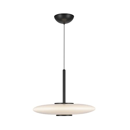 Kuzco Lighting Kyoto 18" Wide LED Pendant Black / Glossy Opal Glass
