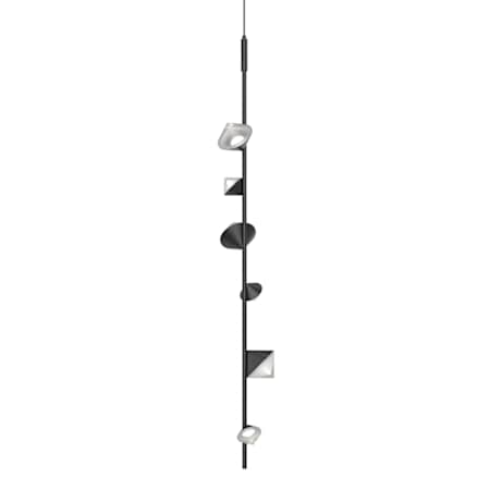 Kuzco Lighting Geode 7" Wide LED Mini Pendant Black