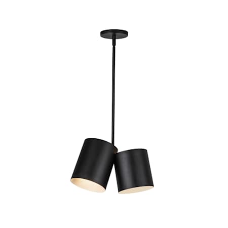 Kuzco Lighting Keiko 2 Light 6" Wide Pendant Black