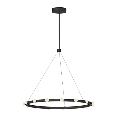 Kuzco Lighting Rezz 28" Wide LED Suspension Multi Light Pendant Black