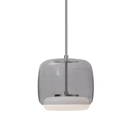 Kuzco Lighting Enkel 11" Wide LED Pendant Brushed Nickel / Smoke