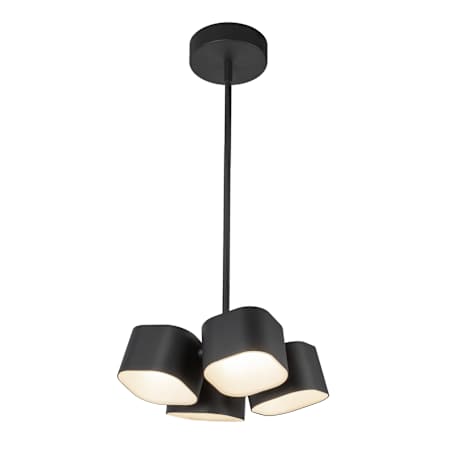 Kuzco Lighting Arena 12" Wide 4 Light LED Pendant Black