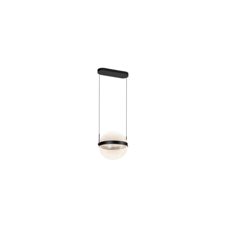 Kuzco Lighting Pisces 12" Wide Pendant Black / Light Guide