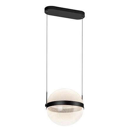 Kuzco Lighting Pisces 12" Wide Pendant Black / Light Guide