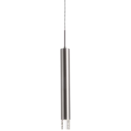 Kuzco Lighting Pendula 16-3/8" Tall LED Crystal Mini Pendant Brushed Nickel
