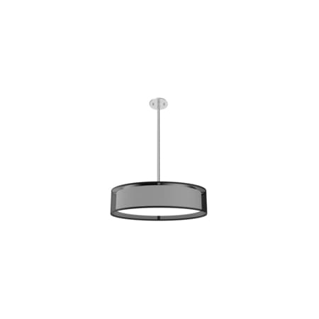 Kuzco Lighting Dalton 20" Wide LED Pendant Black Organza