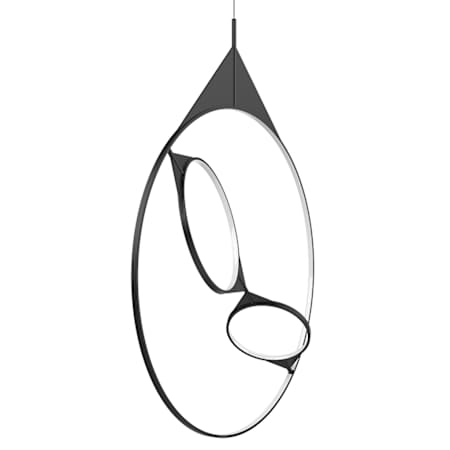 Kuzco Lighting Serif 36" Wide LED Abstract Pendant Black