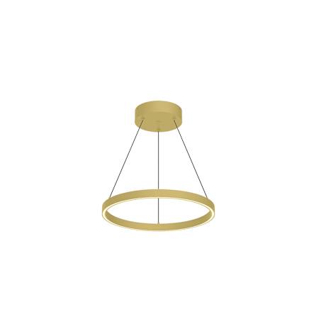 Kuzco Lighting Cerchio 18" Wide 37 Watt LED Ring Chandelier Brushed Gold