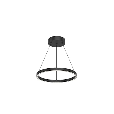 Kuzco Lighting Cerchio 18" Wide LED Suspension Pendant Black