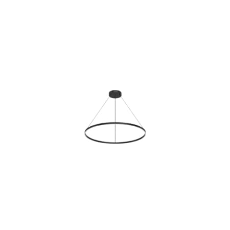Kuzco Lighting Cerchio 48" Wide LED Suspension Pendant Black