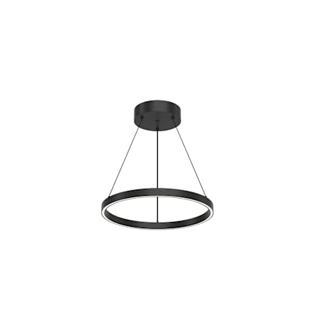 Kuzco Lighting Cerchio 18" Wide LED Suspension Pendant Black