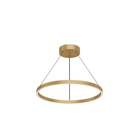 Kuzco Lighting Cerchio 24" Wide LED Ring Chandelier Brushed Gold