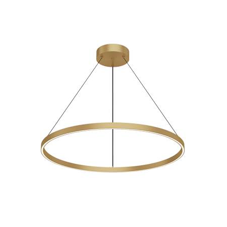 Kuzco Lighting Cerchio 32" Wide LED Ring Chandelier Brushed Gold