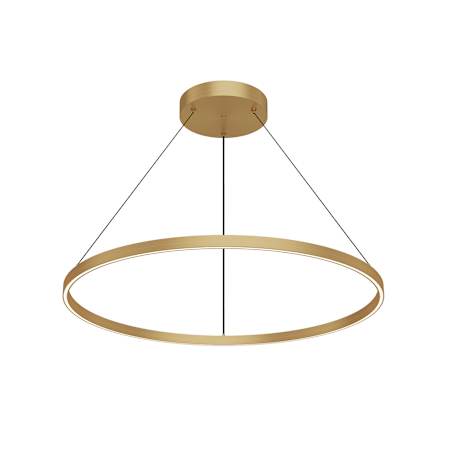 Kuzco Lighting Cerchio 35" Wide LED Ring Chandelier Brushed Gold