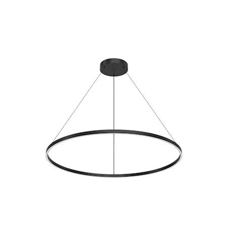Kuzco Lighting Cerchio 48" Wide LED Suspension Pendant Black