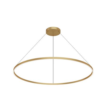 Kuzco Lighting Cerchio 59" Wide LED Ring Chandelier Brushed Gold