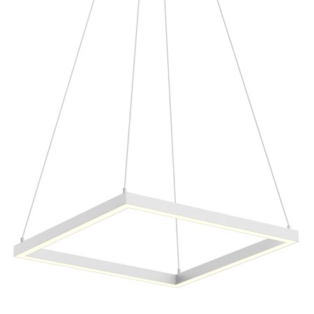 Kuzco Lighting Piazza 18" Wide LED Square Chandelier White
