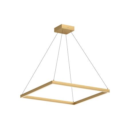 Kuzco Lighting Piazza 32" Wide LED Square Chandelier Brushed Gold