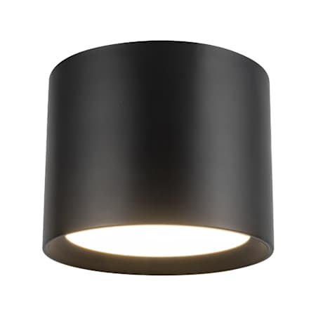 Kuzco Lighting Uma 7" Tall LED Flush Mount Drum Ceiling Fixture Black