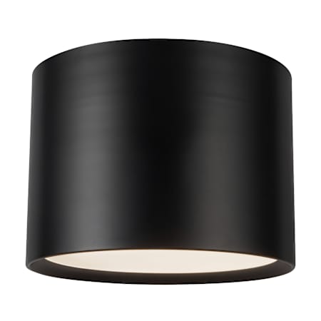 Kuzco Lighting Uma 11" Tall LED Flush Mount Drum Ceiling Fixture Black