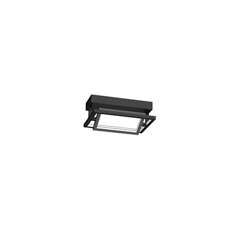 Kuzco Lighting Mondrian 12" Wide LED Semi-flush Ceiling Fixture Black