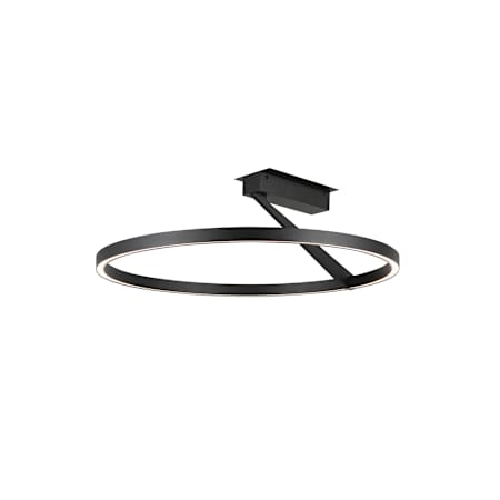 Kuzco Lighting Roda 24" Wide LED Semi-flush Ceiling Fixture Black