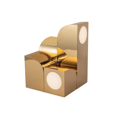 Kuzco Lighting Gypsum 13" Tall LED Accent Table Lamp Polished Brass