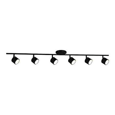 Kuzco Lighting Lyra 6 Light 5" Wide LED Fixed Rail Ceiling Fixture Black