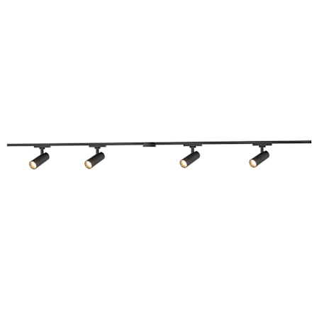 Kuzco Lighting Paolo 81" Long 4 Light LED Trilo Track Kit with 5-3/8" Tall Track Heads - 4000K Black