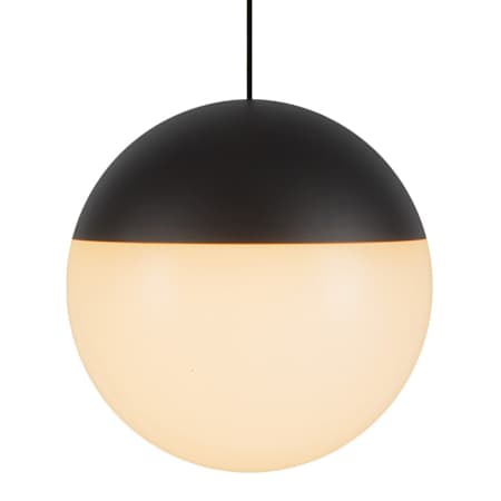 Kuzco Lighting Monae 4000K LED Mini Pendant with Frosted Acrylic Shade Black