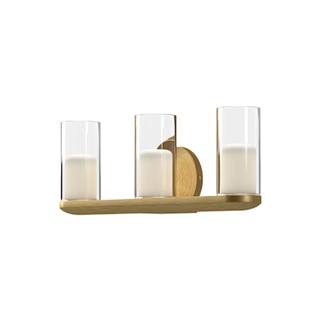 Kuzco Lighting Birch 3 Light 19" Wide LED Vanity Light Brushed Gold / Clear
