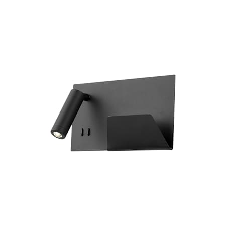 Kuzco Lighting Dorchester 7" Tall LED Wall Sconce - Left Side Shade Black
