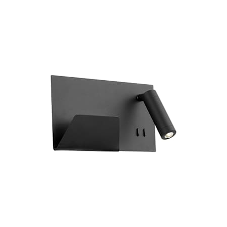 Kuzco Lighting Dorchester 7" Tall LED Wall Sconce - Right Side Shade Black