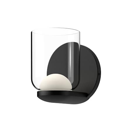 Kuzco Lighting Cedar 4" Tall LED Wall Sconce Black / Clear Glass