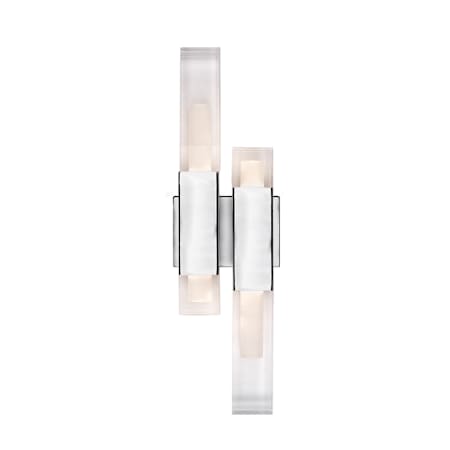 Kuzco Lighting Martelo 4 Light 22" Tall LED Wall Sconce Chrome