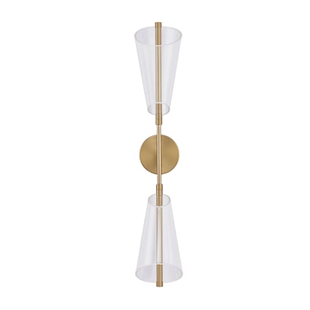 Kuzco Lighting Mulberry 29" Tall LED Wall Sconce Brushed Gold / Light Guide