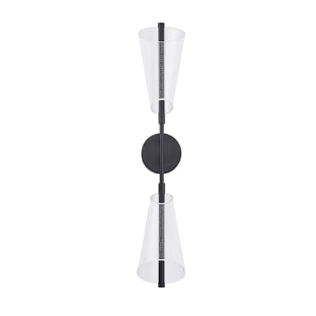 Kuzco Lighting Mulberry 29" Tall LED Wall Sconce Black / Light Guide